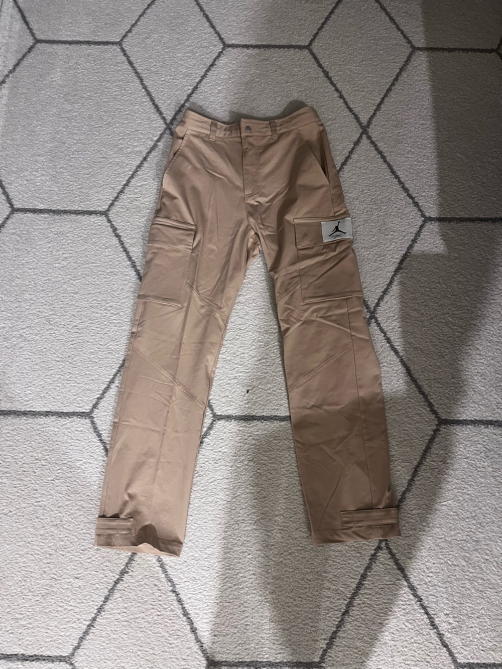 Jordan Men’s Khaki Cargo Pants with Jordan Patch
